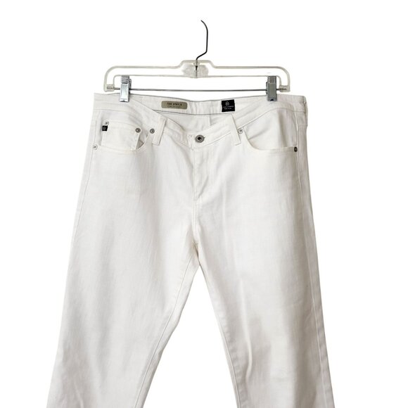 Adriano Goldschmied White Jeans The Stevie Slim Straight - Picture 3 of 5